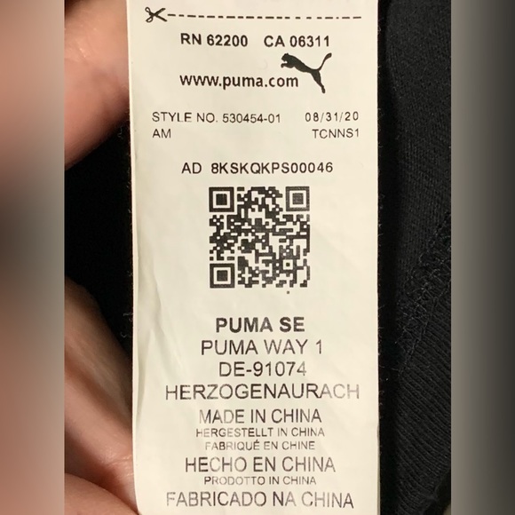 Puma X NEMEN Elevated Short Sleeve T-shirt Black Crewneck Cotton - Medium - Picture 10 of 10